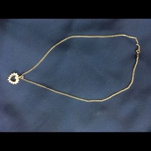 Heart diamond necklace