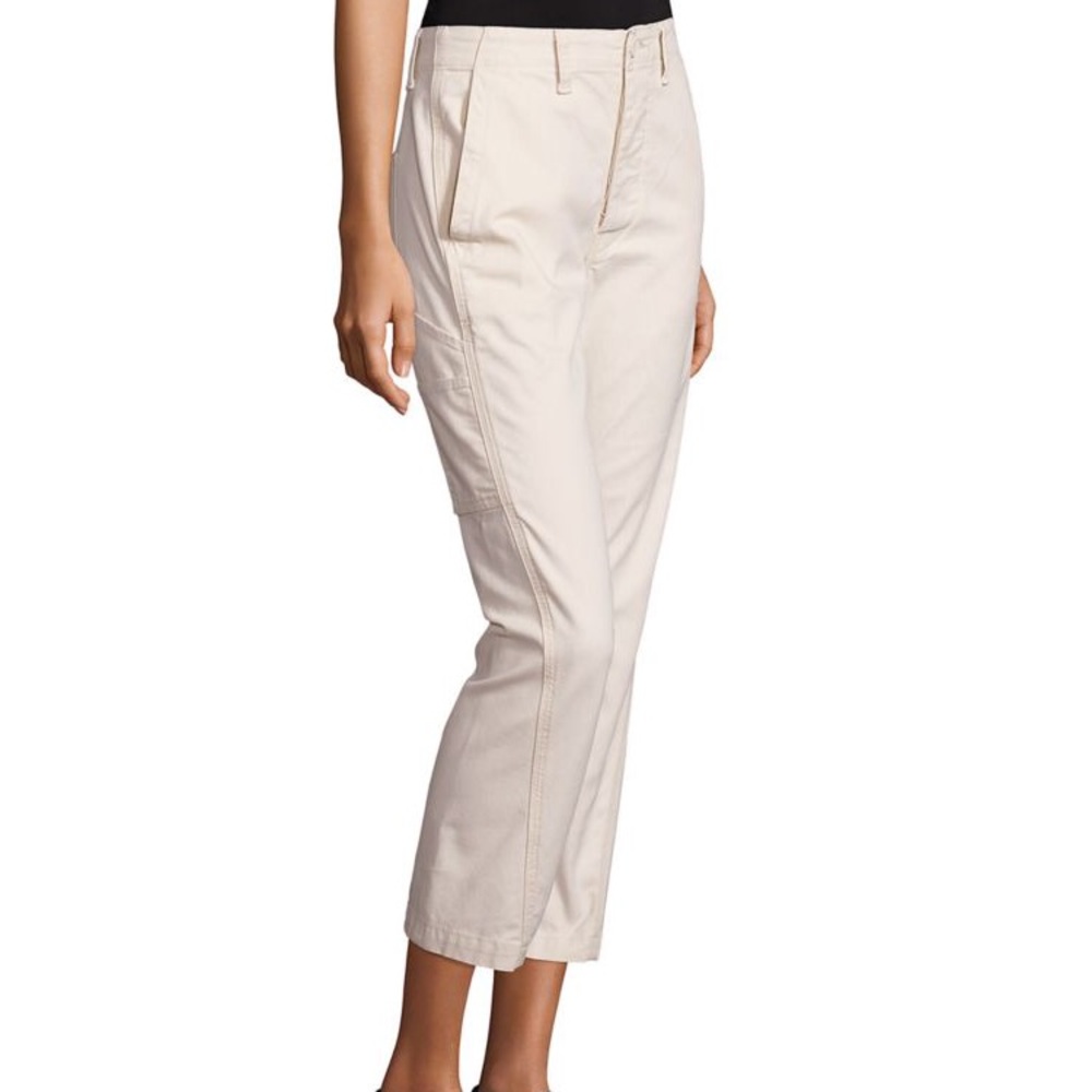 VINCE Cotton-stretch blend chino