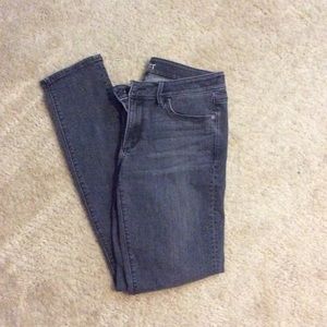 Loft skinny curvy gray jeans. Size 4