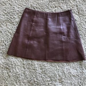 Alexander Wang leather skirt