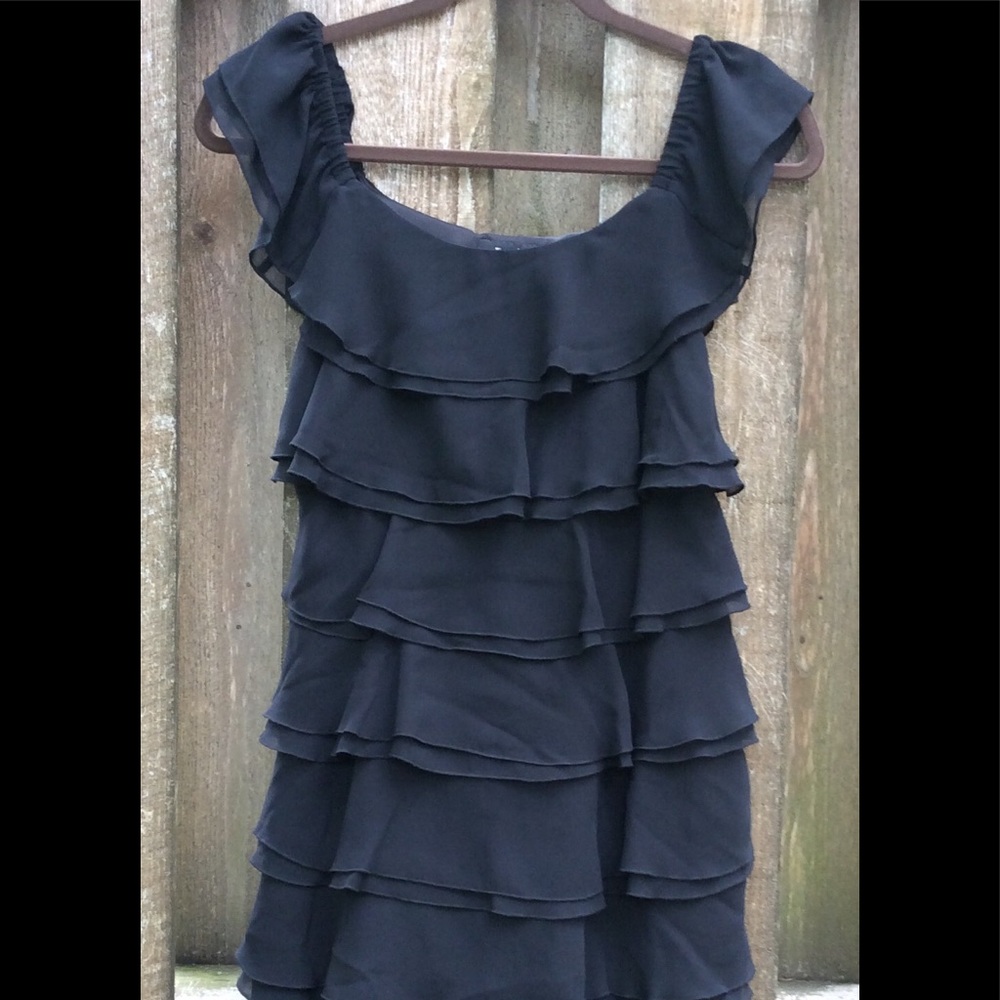 White House Black Market Ruffle Dress