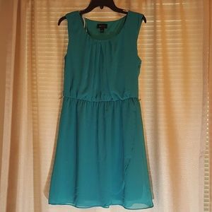Teal cocktail dress