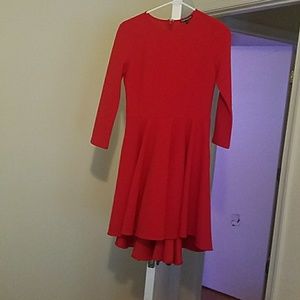 Express Red semi formal dress