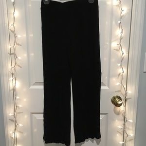 Pleated flare pants