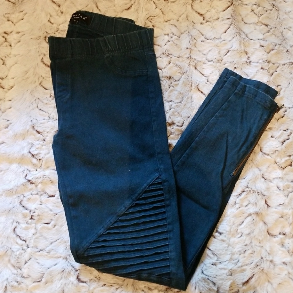 Beulah Ankle Zip Moto Leggings