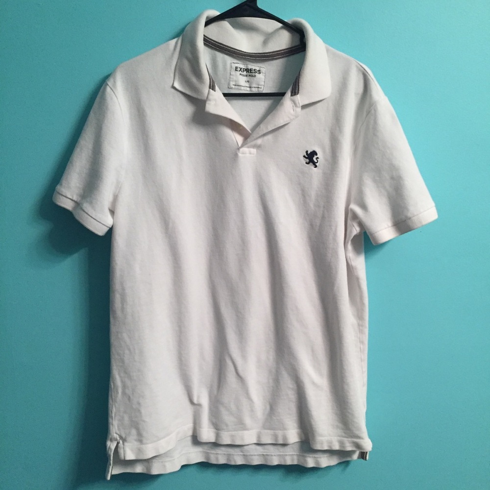 Express White Polo