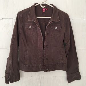 SO Chocolate Brown Jacket- Jean Jacket Style