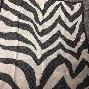 Coach square silk scarf