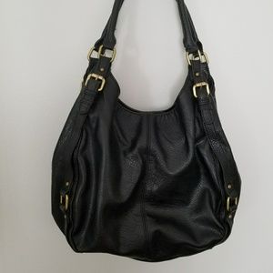 Target Merona Black Faux Leather Handbag