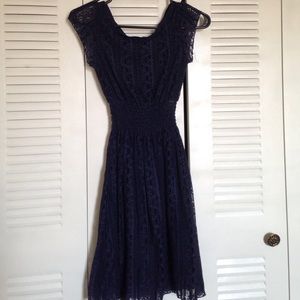 Navy Lace Dress