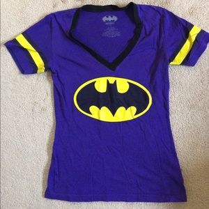 Dark Purple batman V neck