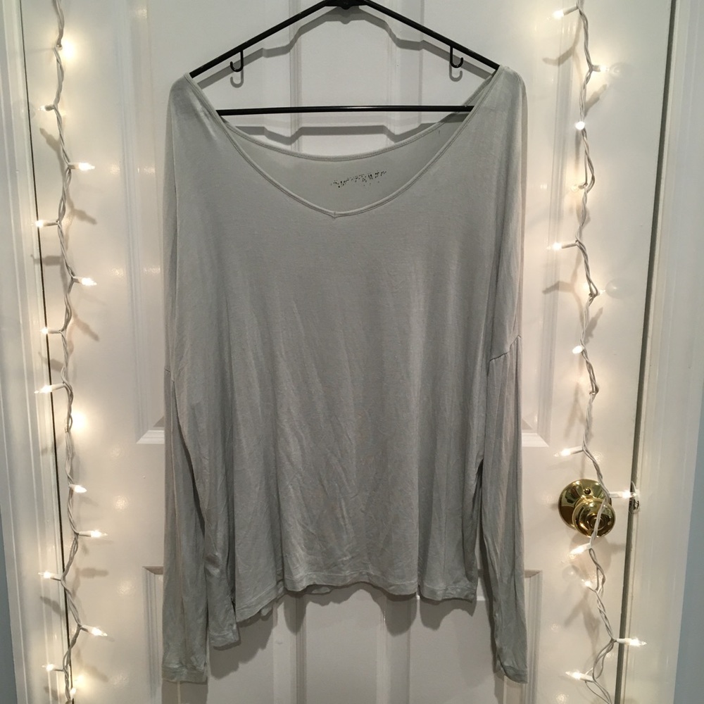 Oversized long sleeved top