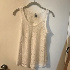 White crochet tank☀️