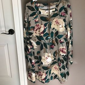 Floral dress, pretty for fall!