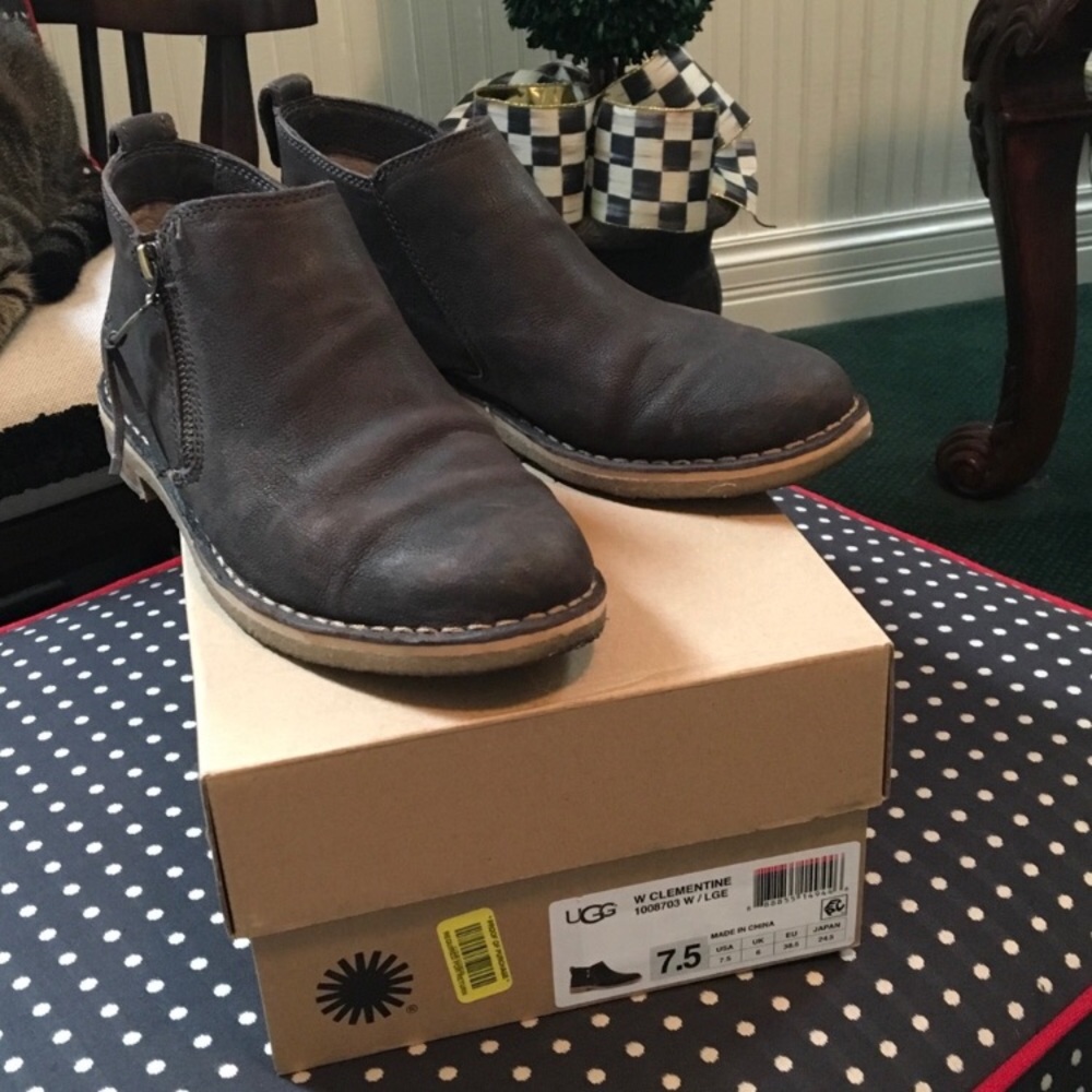 UGG, Clementine booties, 7.5. Dark Brown