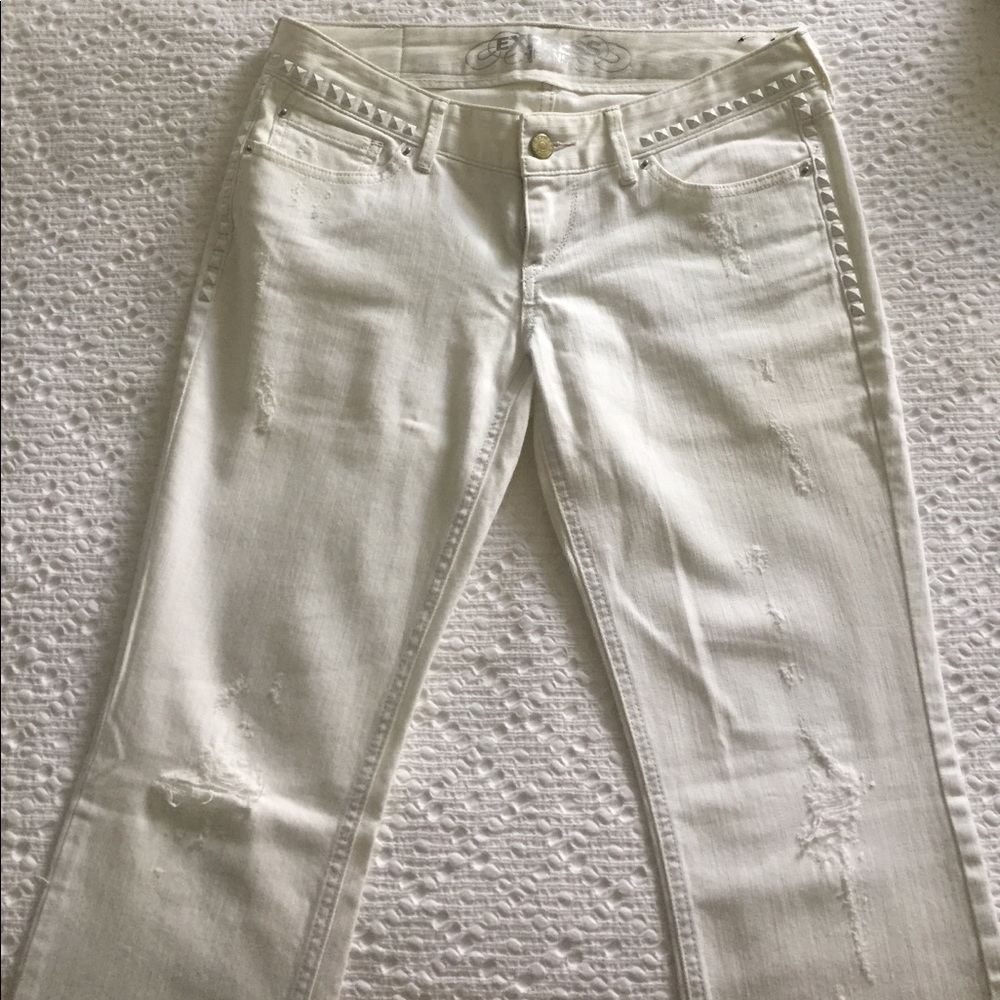 Brand New Distressed Straight Leg Jeans