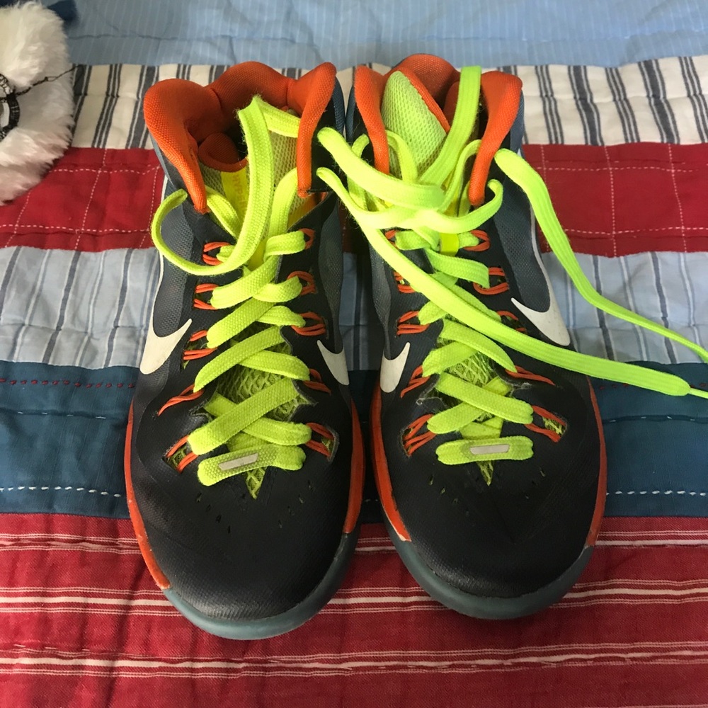 Neon lace Nike high tops sneakers glow in the dark