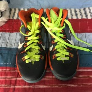 Neon lace Nike high tops sneakers glow in the dark