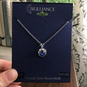 NEW Swarovski Blue Jewel Necklace