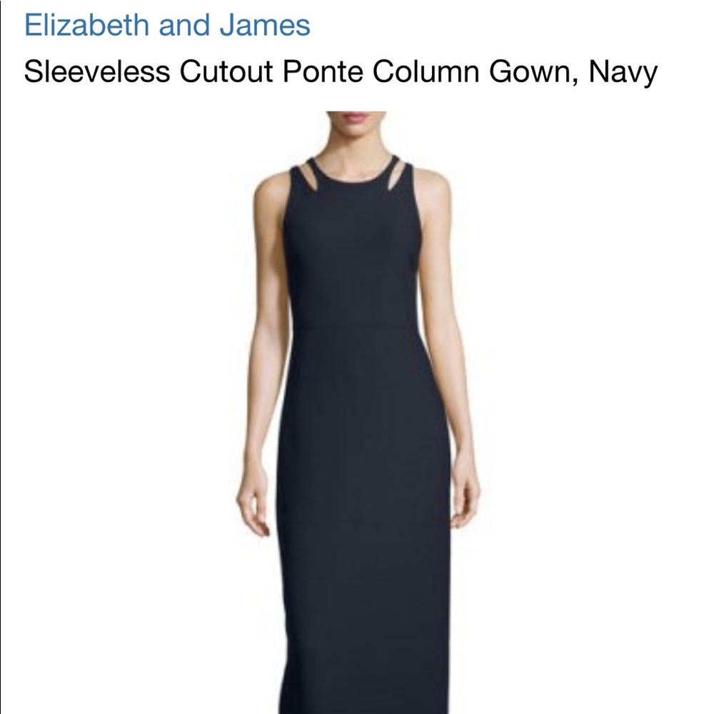 Elizabeth and James Navy Gown