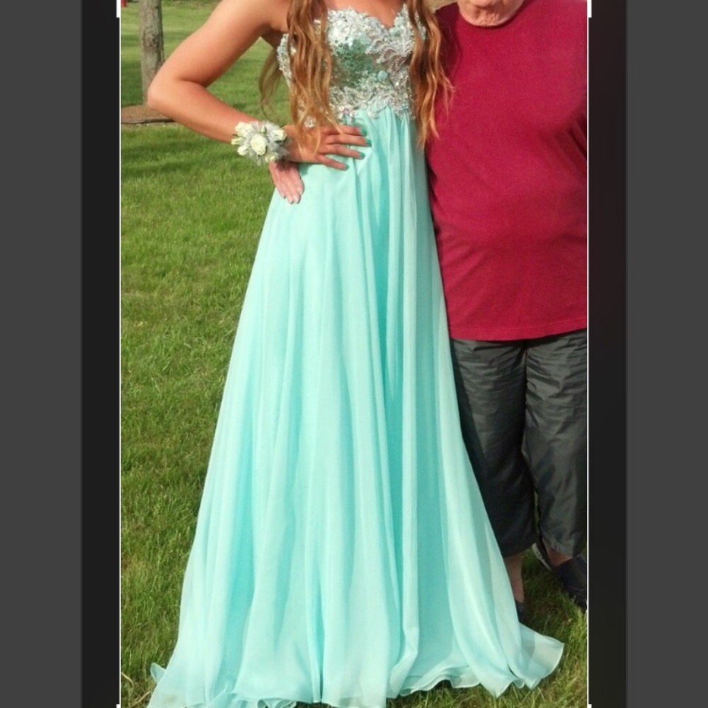 Beautiful Mint Prom Dress