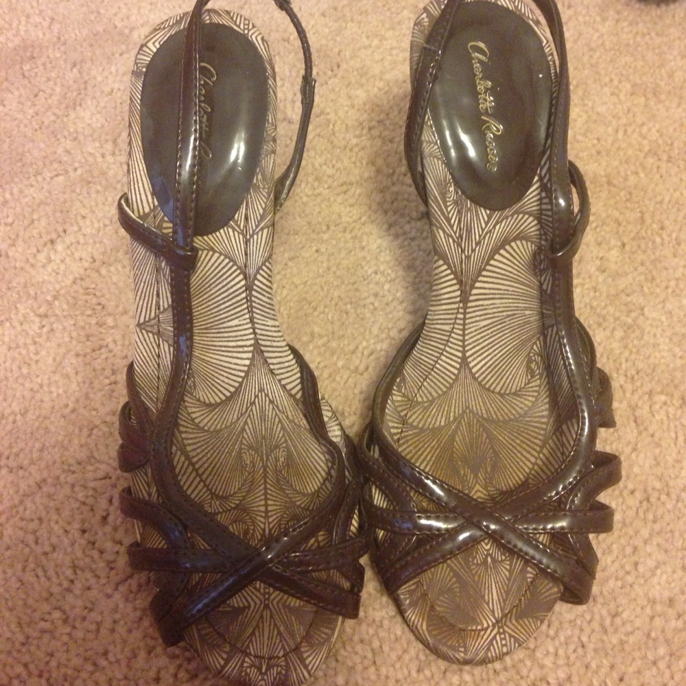 Charlotte Russe brown heels