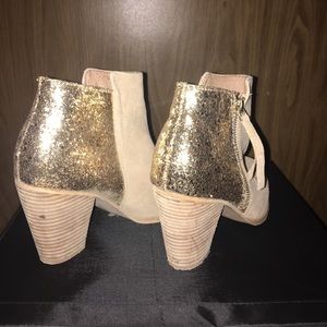 Aldo glitter gold boots