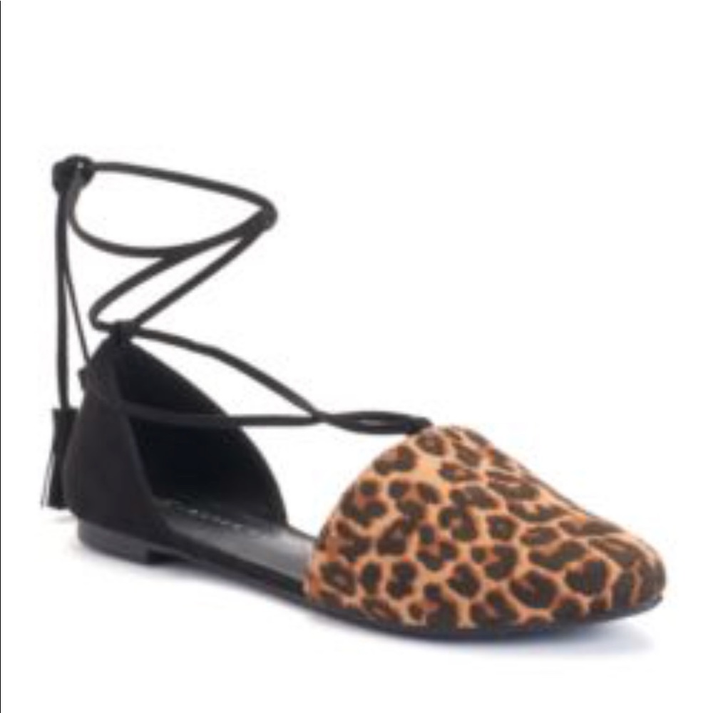 NIB LC Women's Lace-up D'Orsay Flats