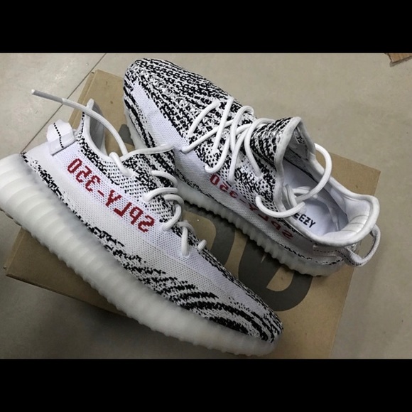 Yeezy zebra shoes