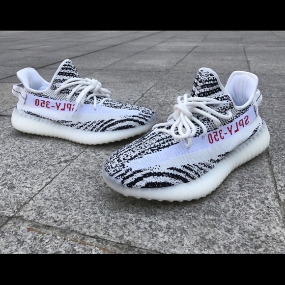 Yeezy zebra shoes