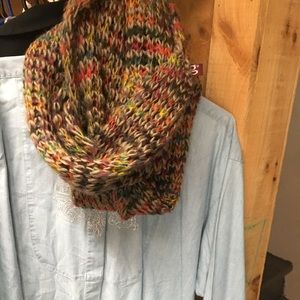 Brown colorful Infinity Scarf