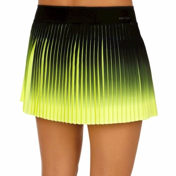 Nike Pants - Black and Neon Yellow Nike Skorts size L
