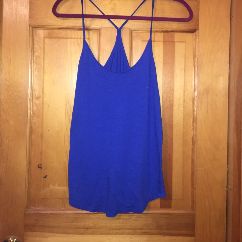 VS Pink blue racerback tank