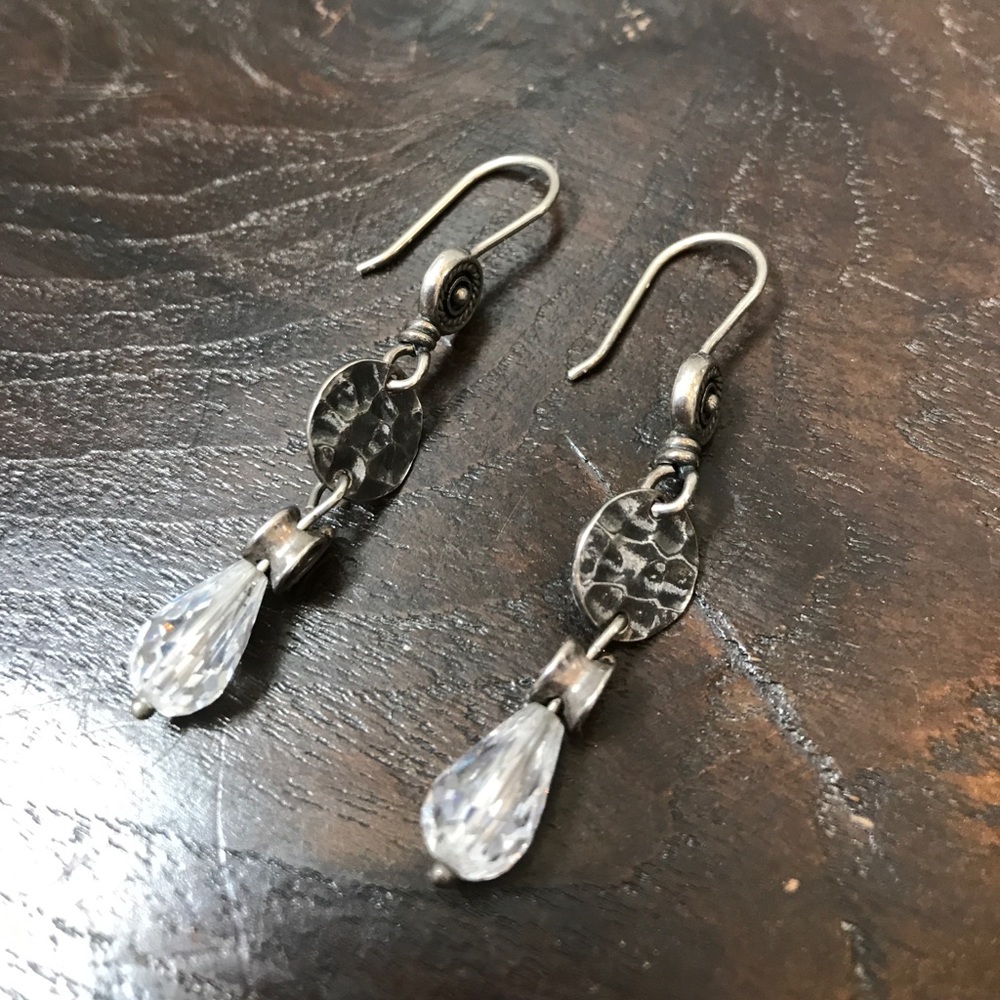 Silpada Sterling Silver and Crystal Earrings
