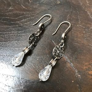 Silpada Sterling Silver and Crystal Earrings