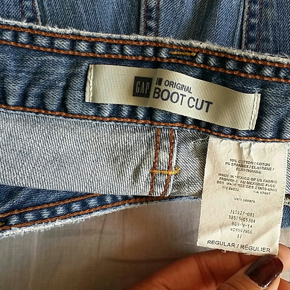 Gap Boot Cut Pants Blue 12 Denim - Picture 3 of 4