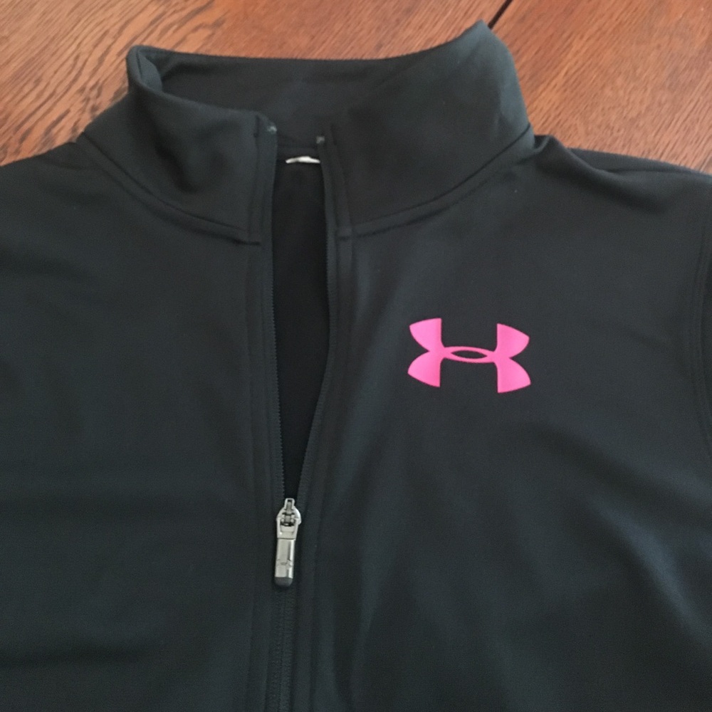 Under Armour jacket with dark pink logo