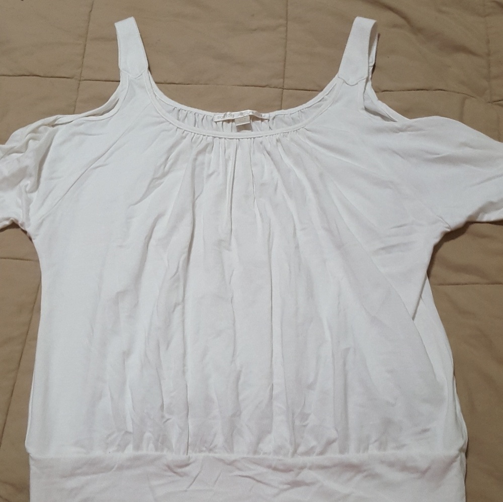Boston Proper Cold shoulder Blouse