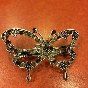 Vintage butterfly hair clip