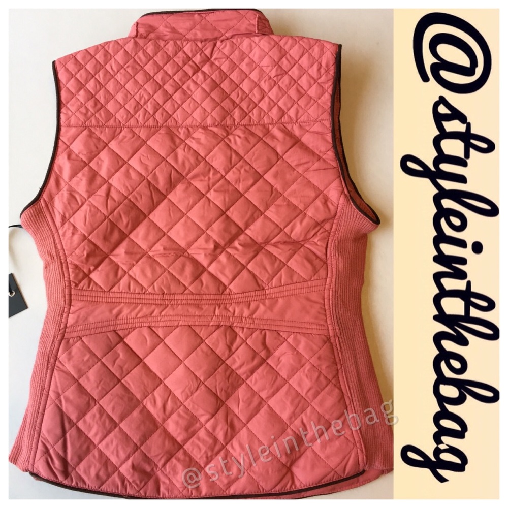 LAST ONE! Large QUILTED VEST Suede - Picture 4 of 6