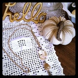 Upcycled refashioned tassel necklace