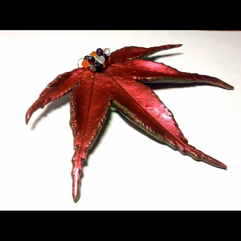 🍁One of a Kind Japanese Maple 🍁 Leaf Pendant