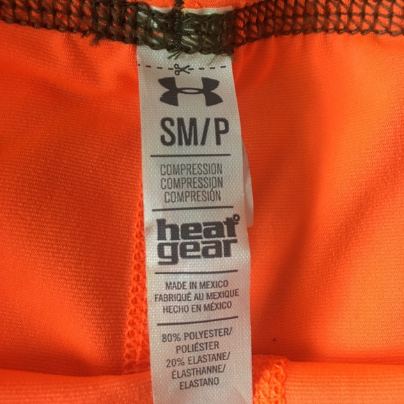 Under Armour Orange Compression Shorts Small - Picture 3 of 3
