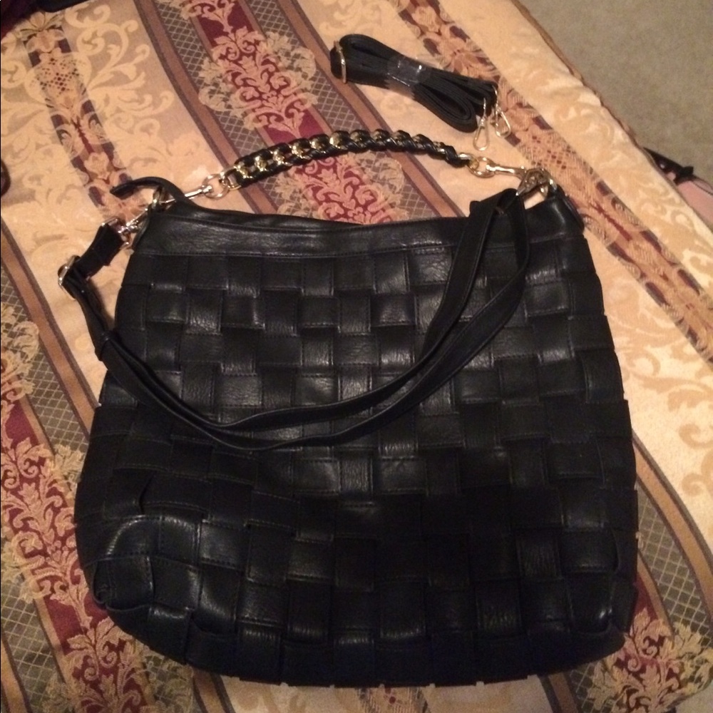 Leather black pocketbook