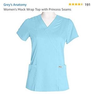 Greys anatomy scrub top size small