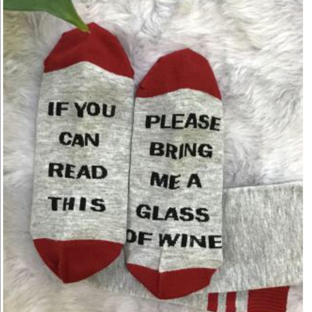 PLEASE BRING ME WINE Socks - Picture 4 of 7