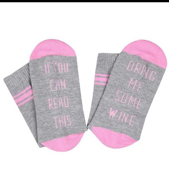 PLEASE BRING ME WINE Socks - Picture 3 of 7
