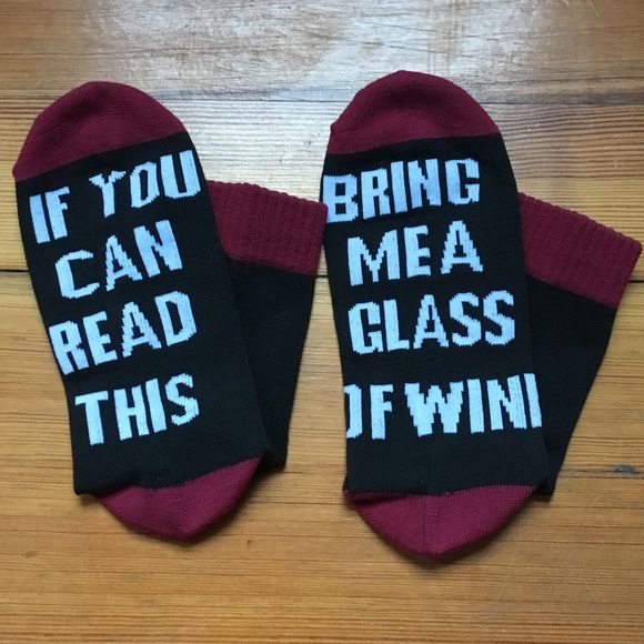 PLEASE BRING ME WINE Socks - Picture 7 of 7