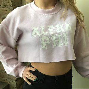 Alpha Phi mean girls cropped sweatshirt