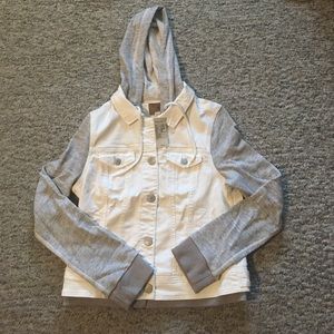 Jean sweatshirt jacket